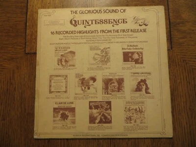 A Quintessence Sampler From The First Release Critic's Choice - Vinyl LP G+/VG!! - Image 1 of 4