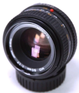 Minolta MD 50mm f/1.7 Prime Lens with Rear Cap - Fungus -Works - MD MOUNT#3 - Picture 1 of 9