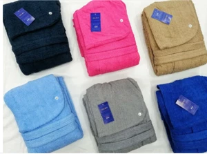 Accappatoio con cappuccio uomo donna unisex spugna di cotone 400g - Foto 1 di 11