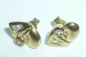 Alte 333 Gold 8K Ohrstecker Ohrringe 8 Karat Ohr Anhänger helle Steine Creolen ? - Bild 1 von 12