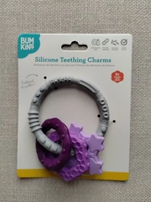 Anillo de dentición de silicona Bum Kins encanto bebé bebé juguete 3+  Foto 1 de 4