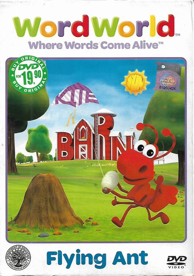Wordworld Where Words Come Alive DVD Flying Ant Dancing Duck Lost Letter L - Image 1 of 4