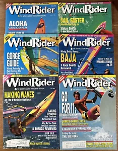 Vintage Lot (6) 1988 Wind Rider Magazine Windsurfing Sailboard Surfing HTF - Picture 1 of 7
