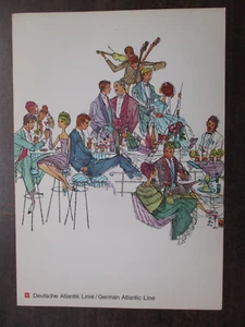 DE COLECCIÓN SUN-WAY S.S. HANSEATIC CRUCERO MENÚ 15 DE FEBRERO 1968 WEST INDIES COCKTAILS BAR - Imagen 1 de 3