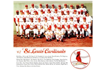 1967 ST. LOUIS CARDINALS 8X10 TEAM PHOTO WORLD SERIES CHAMPION BASEBALL - Picture 1 of 1