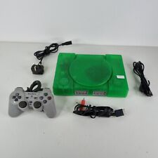 Sony PlayStation 1 PS1 Console Clear Green Console + All cable + FREE POST