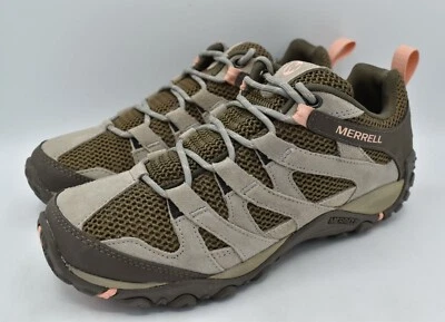 Merrell Womens Size 10 Alverstone Grey Tan Low Hiking Shoes Sneakers - Image 1 of 4