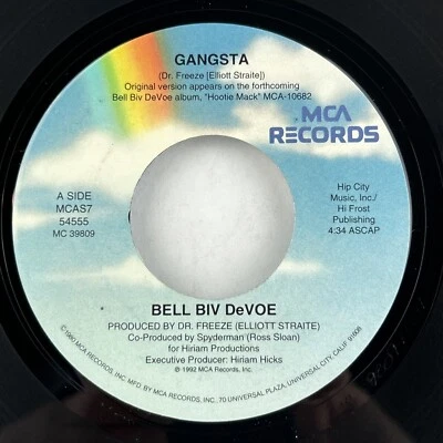 Bell Biv Devoe: Gangsta / 45 Rpm / 1992 / EX - Image 1 of 4