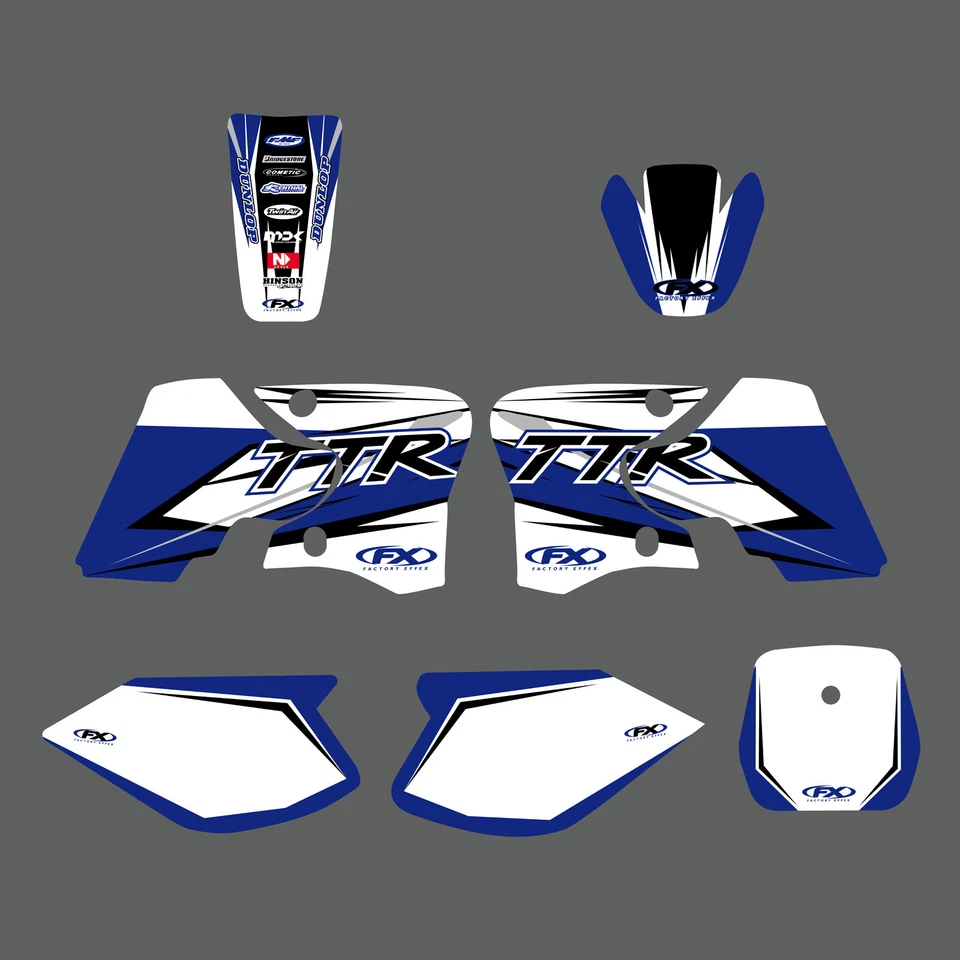 2000-2007 For Yamaha TTR90 TTR 90 Graphics Decals 2001 2002 2003 2004 2005 2006 - Image 1 of 1