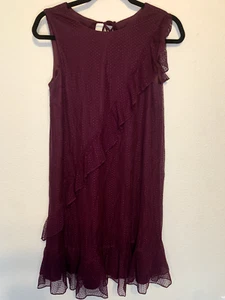 Women's Purple Julian Taylor Sleeveless Dress Medium - Picture 1 of 6