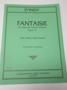Vincent D'Indy Fantaisie beliebte französische Themen Opus 31 Oboe & Klavier Noten - Bild 1 von 4