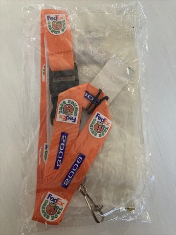 2008 FedEx Orange Bowl 75 Year Ticket Holder Lanyard & Pin- Virginia Tech Hokies Cover