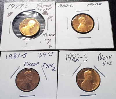 Lincoln Cent: Proofs - 1979/80/81/82            (0PC-B27) - Image 1 of 4