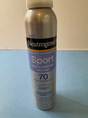 Spray protector solar Neutrogena Sport Active Defense FPS 70. 5 oz EXP 04/2027 Foto 1 de 4