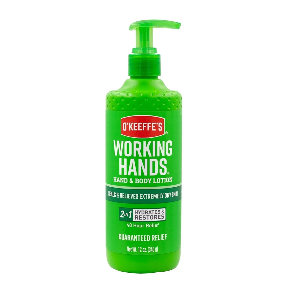 O'Keeffe's Working Hands 12 Oz. Pump Hand & Body Lotion 115760 O'Keeffe's