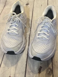 Size 9  - Hoka One One Shoes Women’s Sneakers Bondi SR WHT Oil & Slip Resistant - Picture 1 of 23