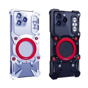 Aluminium Frame Hülle Für iPhone 16 Pro Max 15 14 13 Metal Case Handyhülle Ring - Bild 1 von 17