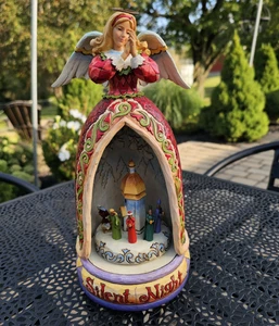 Jim Shore Silent Night Angel Nativity Rotating Wind-Up Music Box 2006 #C4006648 - Picture 1 of 10