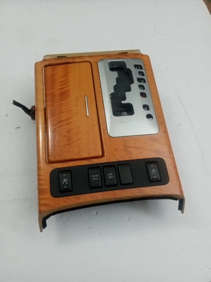 2008-2010 Nissan Armada Titan QX56 Gear Shifter Bezel Trim Cup Holder Wood Grain Foto 1 de 4