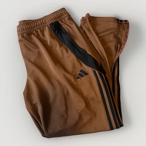 Adidas 3-stripes Trackpants Style TRIO 24 Mens Size 2XL - Climacool- NWT Brown - Picture 1 of 7