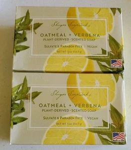 OATMEAL VERBENA Soap Bar - Plant Derived Lemon Scented Soap 6.25oz Bar Vegan - Picture 1 of 4