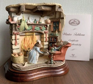 Brambly Hedge Winter Tableau Figurine Ornament Jill Barklem Border Fine Arts - Picture 1 of 12