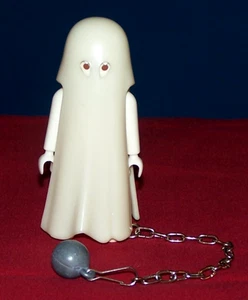 Vintage Playmobil 3317 Geist mit Kugel und Kette Glow in the Dark Mittelalterliche Burg - Bild 1 von 5
