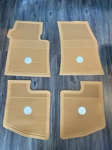 Original Style 1961- 1964 Impala,SS,Chevelle Rubber Floor Mats 4 Pc Corona Cream - Picture 1 of 4