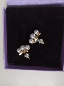 Ascomy (FAUX) Perlen Ohrringe für Damen/Teenager Mädchen NEU OFFENE BOX SIEHE FOTOS - Bild 1 von 6