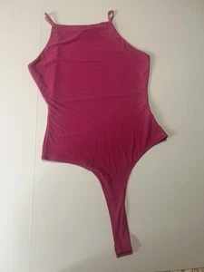 Meraki Pink Bodysuit With Sleek Design,Women’s  S Red Pre-Owned - Picture 1 of 3
