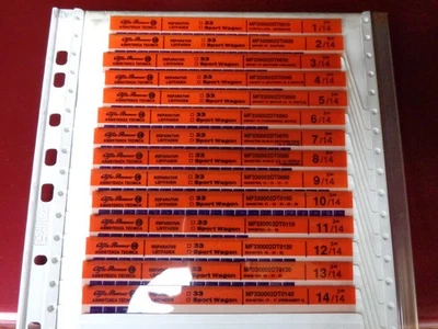 Alfa Romeo 33 - Sportwagon - Microfiche - Reparaturanweisungen - Bild 1 von 2