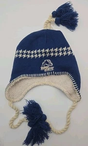 Boise State Broncos Team Logo Orange + Blue Cuffed Knit Sideline Hat Cap  - Picture 1 of 3