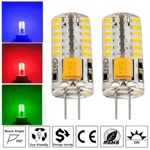 1~8x G4 3W LED DC 12V Red Blue Green White Capsule Light 3014 SMD Corn Lamp Bulb - Picture 1 of 11