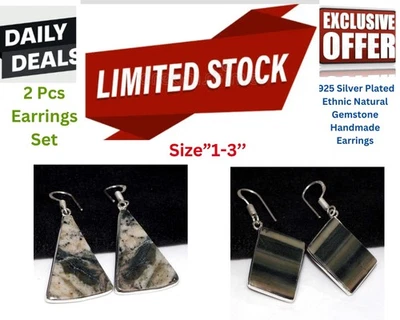 Imperial Jaspis, Imperial Jaspis 2-teiliges Ohrringe Set | Combo Set 1,6|2" GW - Bild 1 von 4