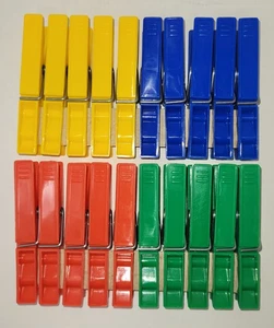 20 Stück Wäscheklammer aus Kunststoff Klammern Rostfrei 7cm Klammer Wäsche BUNT - Bild 1 von 6