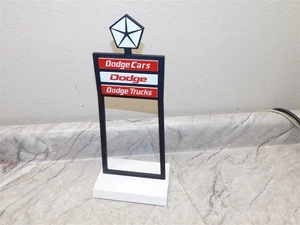  Advertising Dodge Cars & Trucks Car Dealership Desk Top Sign, Repro, Nice - Picture 1 of 6