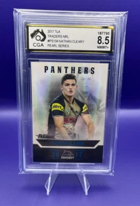 Nathan Cleary 2017 NRL Traders Rookie Card (RC) - Pearl Special Parallel Graded - Picture 1 of 2