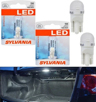 Sylvania Premium LED light 194 White Two Bulbs Interior Trunk Cargo Replace EO - Image 1 of 4