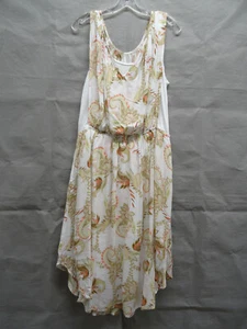 J Jill Kleid Damen Large weiß Paisley ärmellos fließend Freizeit Damen Bohemian - Bild 1 von 9