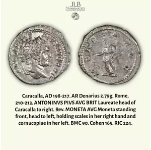 Ancient Rome, Caracalla, AD 198-217. Silver Denarius, Moneta. EF *video - Picture 1 of 1