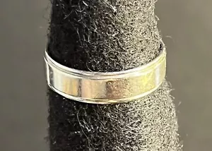 Vintage Man’s 10k White Gold Band Frederick Goldman Wedding Ring, Size 9.25 - Picture 1 of 6