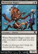 4x Phyrexian Rager MTG 10th Edition NM Magic Regular