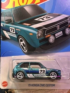 Hot Wheels 1973 Honda Civic Custom Green Diecast Sealed USED NM Condition - Picture 1 of 6
