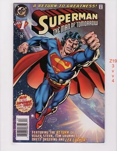 Superman The Man of Tomorrow #1 Newsstand VF/NM 1995 DC z1934 - Picture 1 of 2