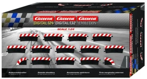 Carrera High Banked Outside Shoulder for Curve 4/15 (14pcs) (To Suit Evo/124/132 - Picture 1 of 1