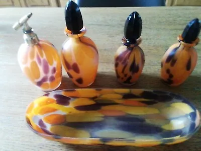 Ancien Nécessaire de Toilette Verre Salle de Bain - Photo 1/4