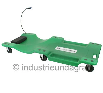 ML Werkstatt Rollbrett Montagerollbrett Montageliege Werkstattliege Lampe 150kg - Bild 1 von 4