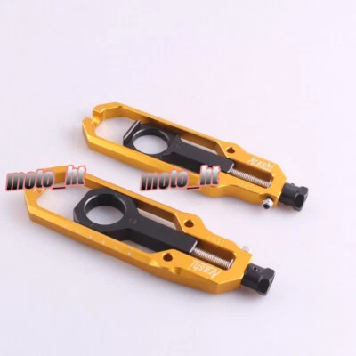 For Suzuki GSXR1000 2009 2010 2011 2012 2013 Chain Adjuster Tensioners Gold - Imagem 1 de 4