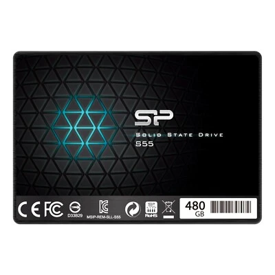 Silicon Power 480GB SATA III SSD S55 2.5" TLC Ultra-slim 7mm SP480GBSS3S55S25 - Image 1 of 2