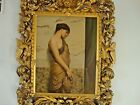 Antique French    Oil Painting  Early  20 th  Canvas  